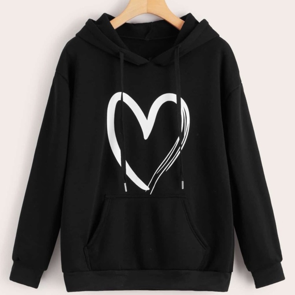 Women Hooded Sweatshirt Black